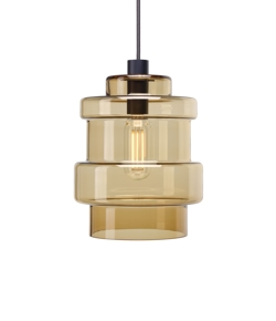 Axle Pendelleuchte Glasschirm groß, new brown